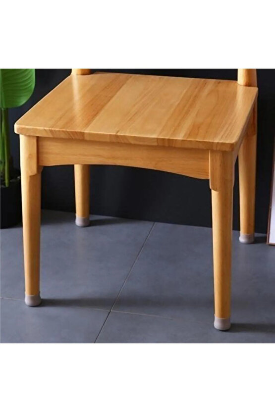 12’li GRİ Silikon Masa & Sandalye Ayak Koruyucu – Kaydırmaz, Gürültü Önleyici, Parke Dostu