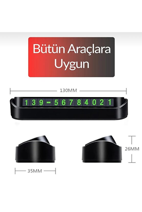 Fosforlu Otomobil Park Numaratörü Aç Kapa Numaratör Telefon Numarası Araba Parktel Numaralık