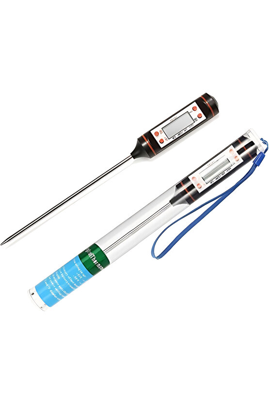 Profesyonel Özel Kutulu Dijital Gıda Et Tavuk Balık Yemek Pişirme Termometre Sıcaklık Ölçer Mutfak