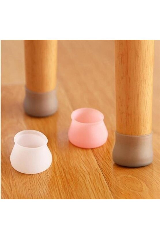 8 Adet Silikon Masa ve Sandalye Ayağı İçin Kaydırmaz Çizdirmez Yıkanabilir Mobilya Çorabı Koruyucusu