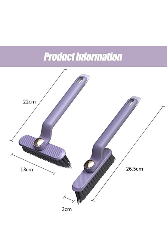 Cımbızlı ve Döner Başlıklı Çok Fonksiyonlu Derinlemesine Temizlik Fırçası