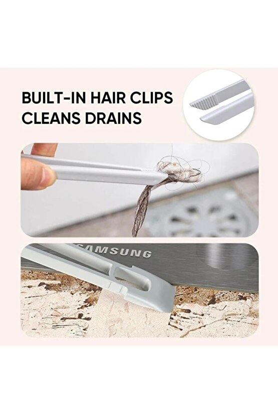 Cımbızlı ve Döner Başlıklı Çok Fonksiyonlu Derinlemesine Temizlik Fırçası