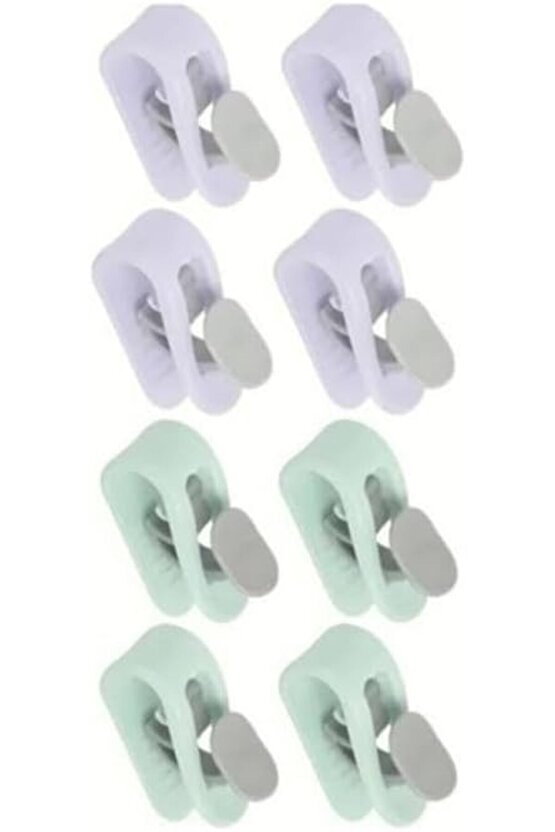 8 ADET Yorgan Nevresim Sabitleme Çarşaf Perde Tül Sabitleyici Tutucu Organizer Klips Aparat (8, K...
