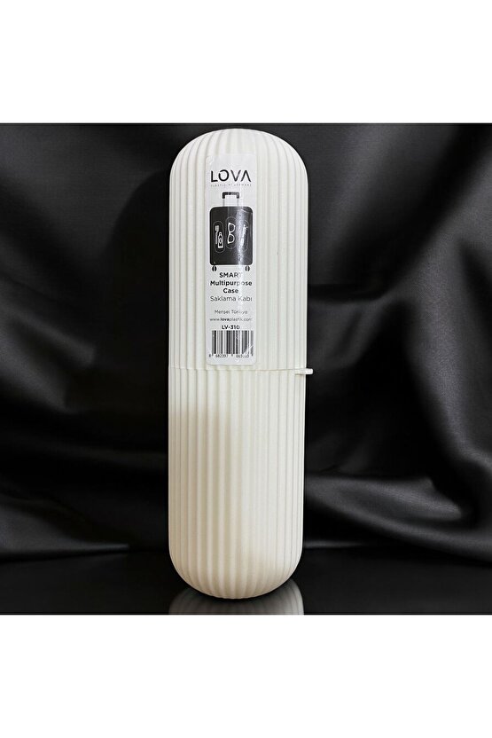 Beyaz Diş Fırçası, Diş Macunu Seyehat Saklama Kabı Çok Amaçlı Organizer