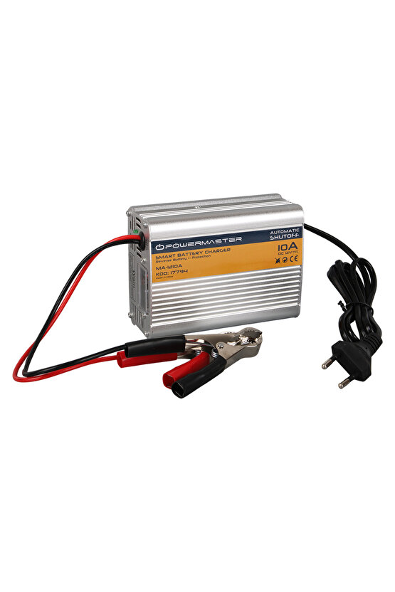 MA-1210A 12 Volt - 10 Amper Akıllı Hızlı Akü Şarj Cihazı Analog Amper Göstergeli