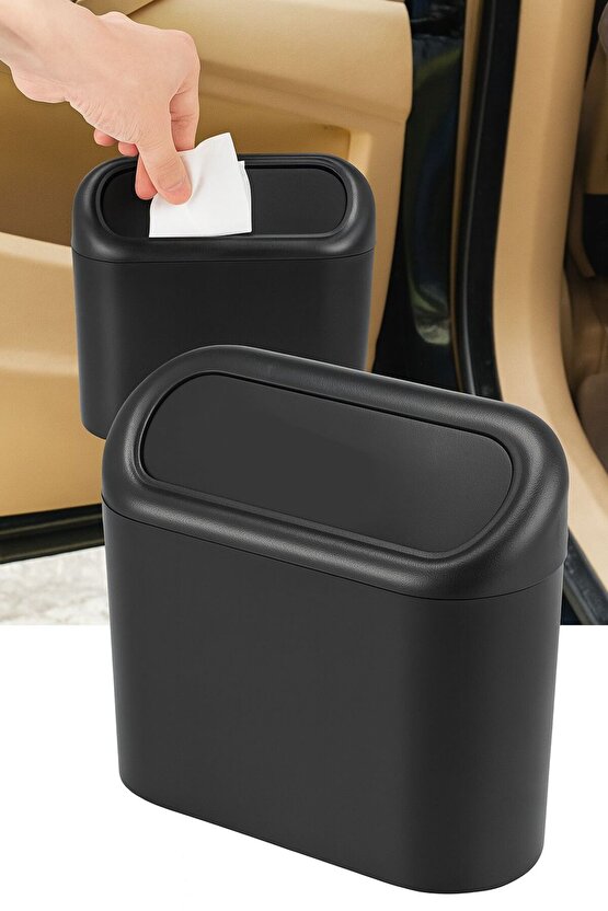 Araç İçi Mini Çöp Kutusu – Kapaklı, Pratik ve Taşınabilir
