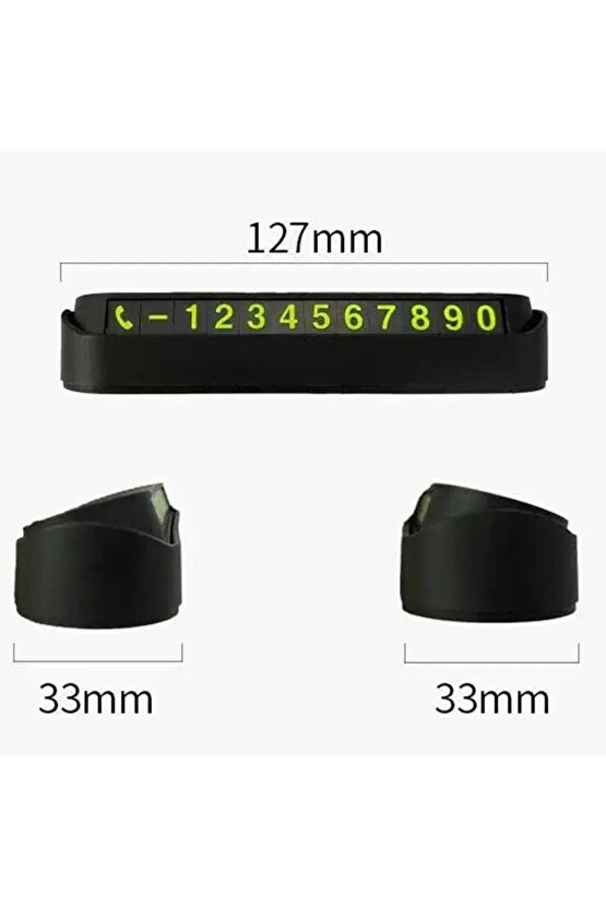 Fosforlu Lüx Araç Numaratörü - Oto Numaratör 1 Adet