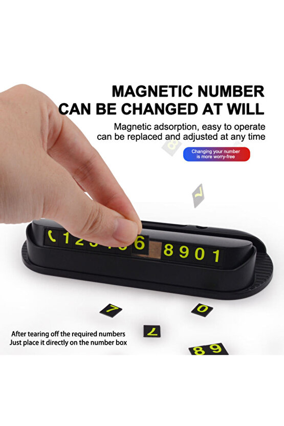 Araç içi Telefon Numaratör Araç Park Telefonu Premium Kokulu Telefon Tutucu Özellikli Numaratör