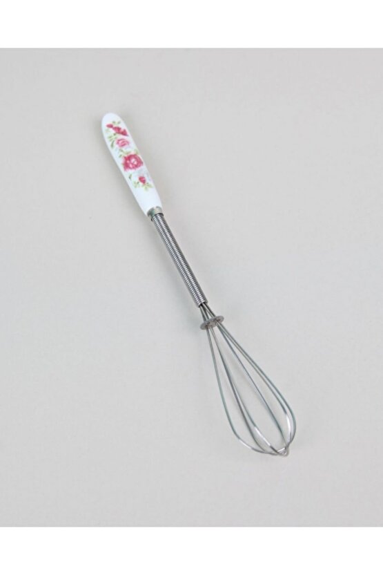 Porselen Saplı Paslanmaz Çelik Küçük Boy Mini Boy Çırpıcı 19cm