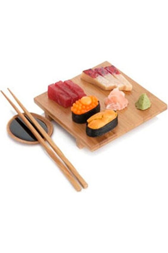 Chopstick 5 Çift Yıkanabilir Çin Kore Uzakdoğu Bambu Yemek Çubuğu