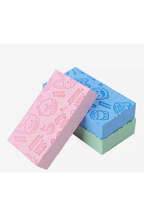 Bebek - Çocuk Hassas Masajlı Yumuşak Duş Lifi (3 adet) Unisex