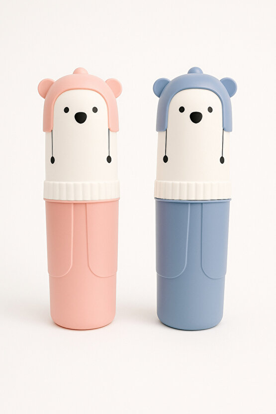 YOGİ Çok Amaçlı Seyahat Saklama Kabı (Mavi-Pembe)