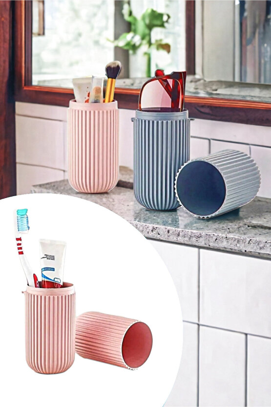 Seyahat Tipi Aksesuar Taşıma Kabı Gözlük Diş Macunu Saklama Kutusu 6.5x20 cm