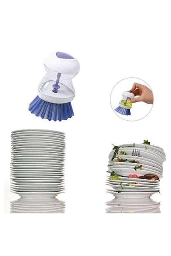 Sylar Deterjan Hazneli Kolay Bulaşık Yıkama Fırçası Bulaşık Sünger