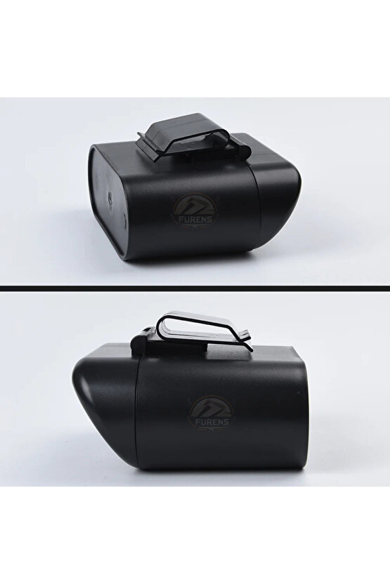 Araba Çöp Kutusu Portatif Araç İçi Taşınabilir Kapaklı Organizer Çöp Kovası İtme Kapaklı Kova(SİYAH)