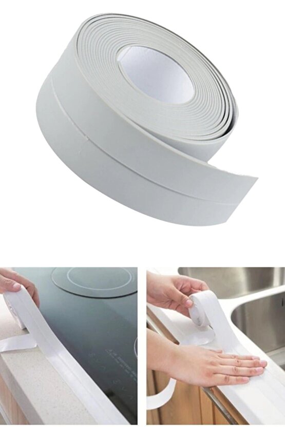 Profesyonel Su Sızdırmaz Akıllı Küvet Lavabo Klozet Banyo Mutfak Kenar Bandı Yapışkanlı Şerit Bant -