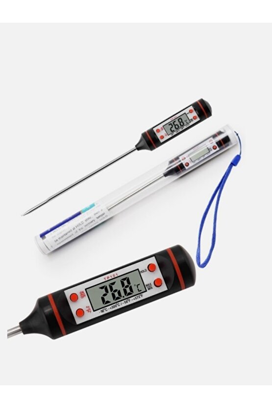 Dijital Gıda Termometresi Gıda Et Su Süt Mama Banyo Suyu Sıcaklık Ölçer Mutfak Gıda Termometresi