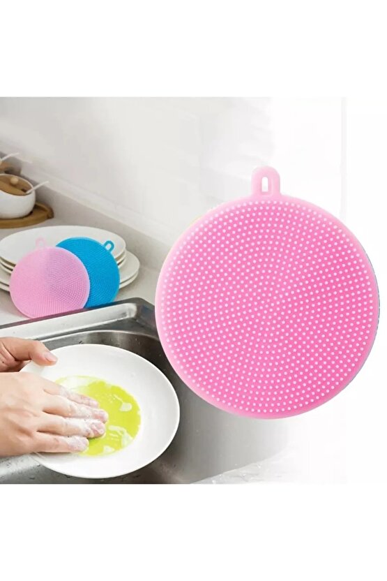 2 Adet Silikon Bulaşık Yıkama Fırçası Tükenmeyen