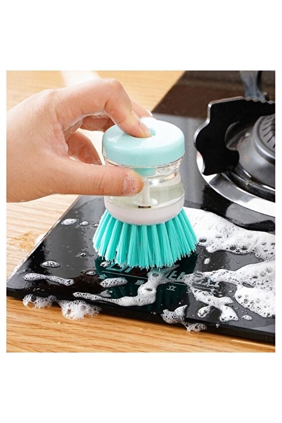 1 ADET Deterjan Hazneli Bulaşık Yıkama Fırçası PRATİK BULAŞIK FIRÇASI