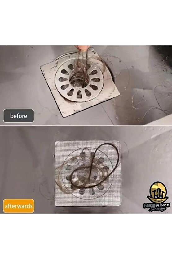 Yeni Nesil Kendinden Yapışkanlı Pislik Tutucu Banyo - Mutfak Gider Filtresi (6 Adet)