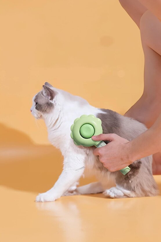 Sprey Hazneli Evcil Hayvan Tüy Toplama ve Temizlik Fırçası – Kedi Köpek Bakım Fırçası