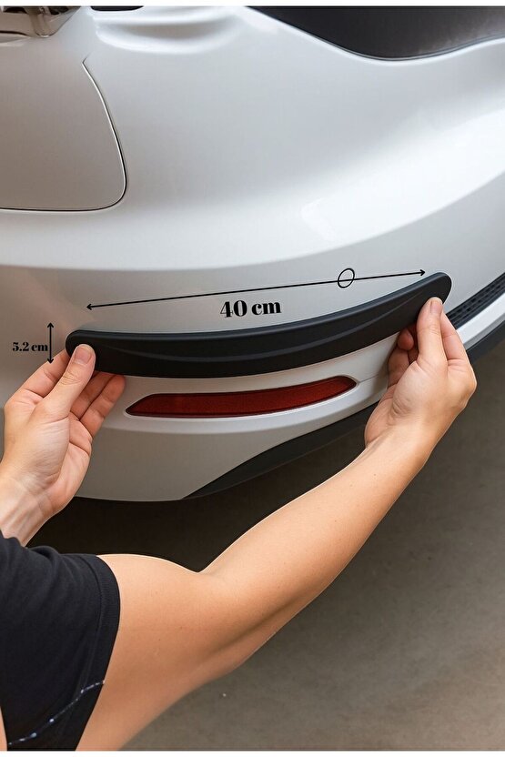2. Siyah Renkli Oto Tampon Koruma Bandı 40 cm(Tüm araç modellerine uygun)