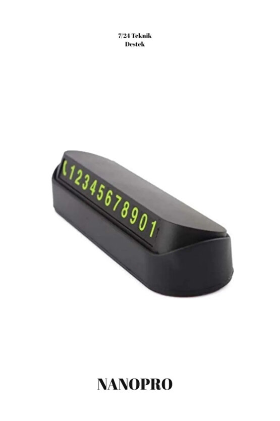 Araba Park Numaratörü Araç Içi Torpido Üstü Açılır Kapanır Neon Telefon Numarası Bırakma