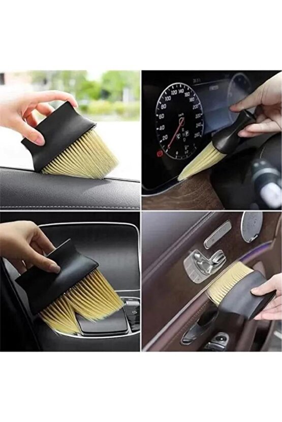 Araç İçi Çizmeyen Temizlik Fırçası Yumuşak Kıllı Oto Klima Panel Ekran Detay Toz Temizleme Fırçası