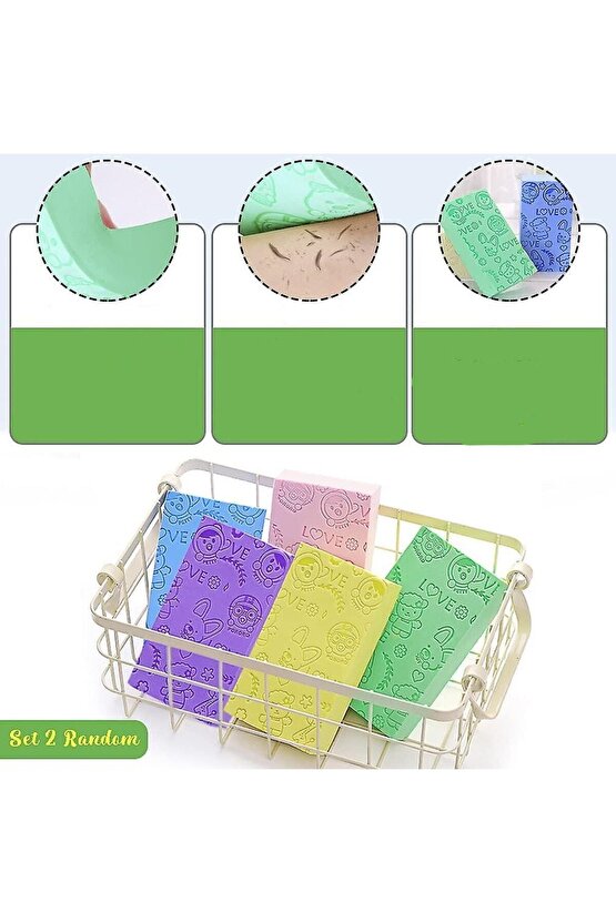 Ölü Derilerden Arındıran Sünger Kir Sökücü Sünger Peeling Banyo Vücut Duşu Süngeri