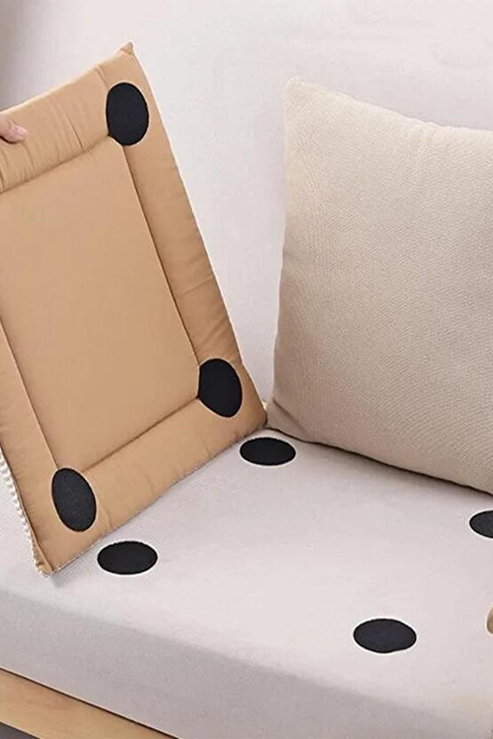 10 Adet Halı Kilim Koltuk Örtüsü Kaydırmaz Sabitleyici Cırt Yıkanabilir Kendinden Yapışkanlı Ped