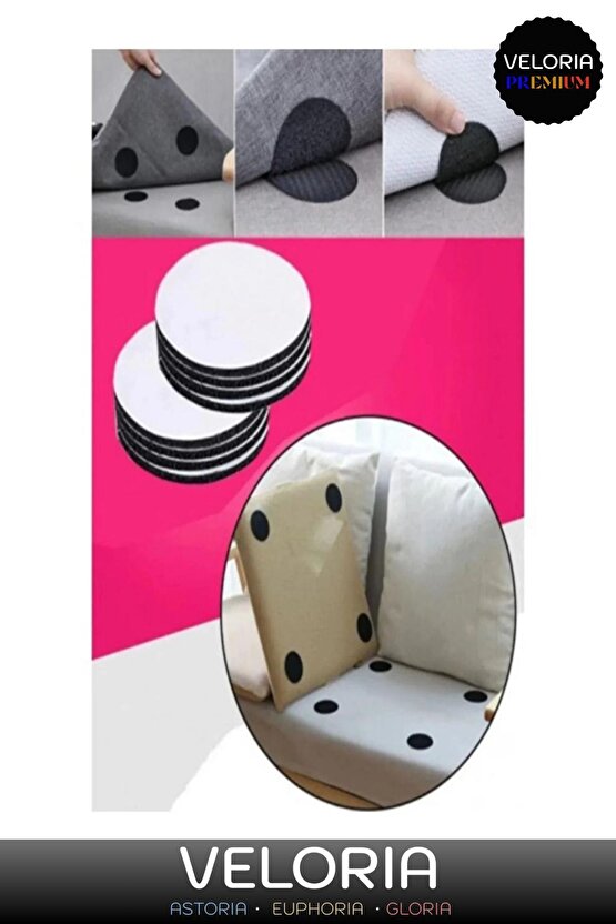 Premium Seri Halı Kilim Sabitleyici Kaydırmaz Kendinden Yapışkanlı Yıkanabilir 10 Adet Cırt Bant