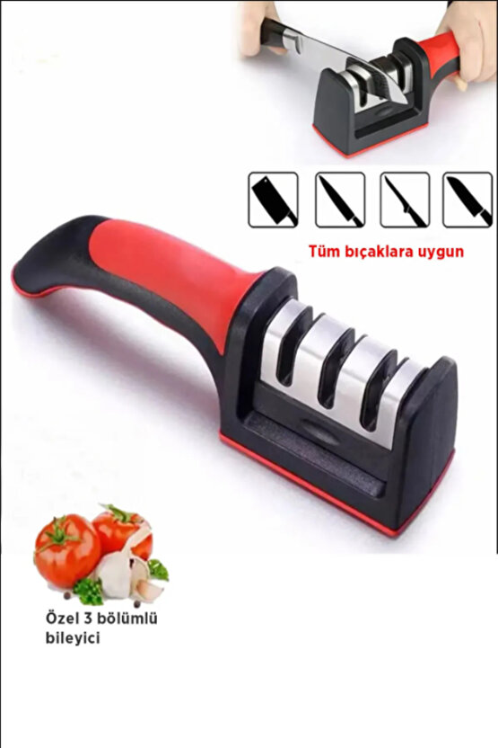 Aveo 1 Adet Bıçak Bileme 3 Aşamalı 3 Açılı Bıçak Bileyici Bıçak Keskinleştirmek İçin Masat