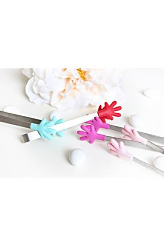 Maşa El Şeklinde Silikon Estetik Şeker Maşası Ev Ofis Restoran Tipi Hijyenik Şeker Maşası