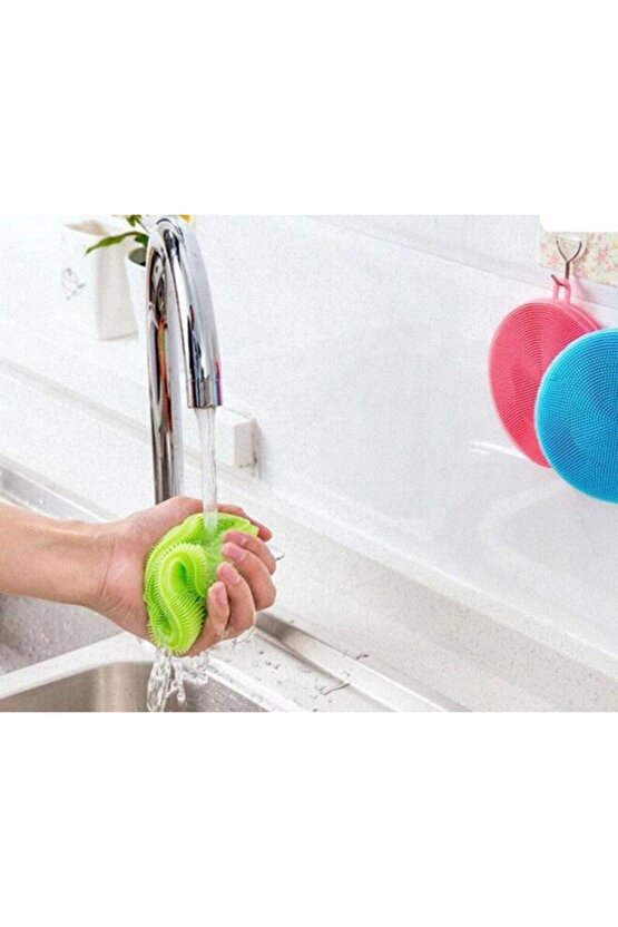 Silikon Bulaşık Yıkama Fırçası Tükenmeyen 2 Adet