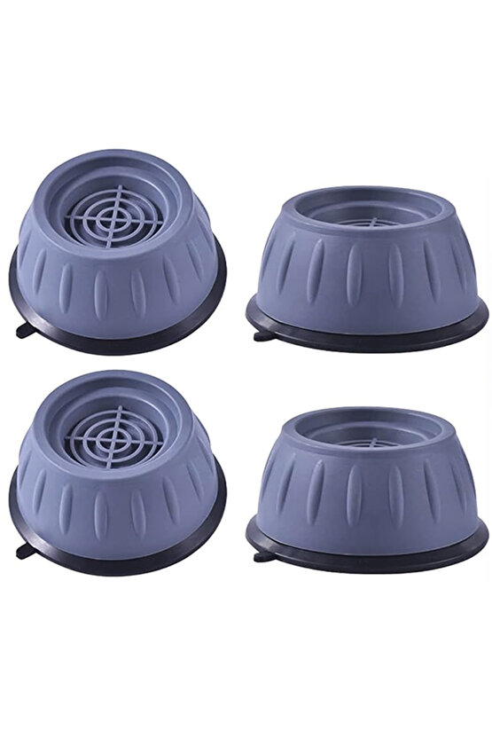 4lü Çamaşır Makinesi Altlığı Titreşim Sarsıntı Önleyici Kaydırmaz Stoper Sağlam Ayak sofra ve mutfak