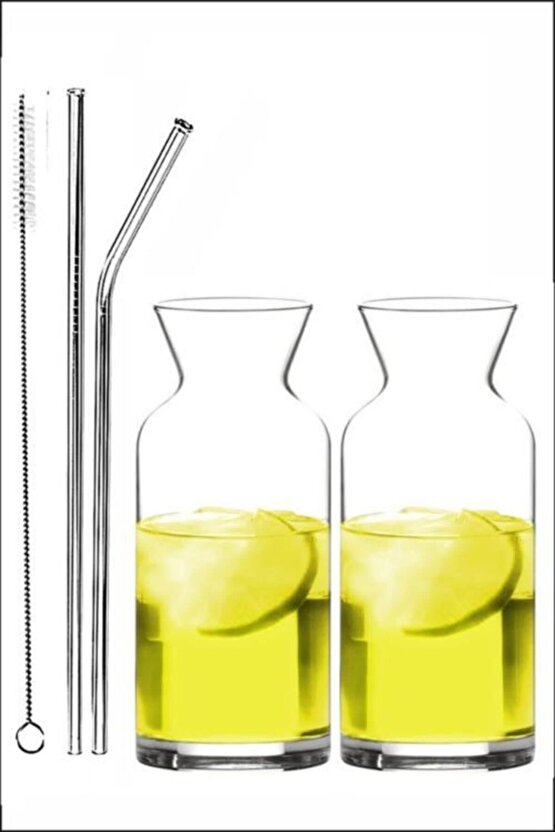 4 Lü Cam Pipet 2 Adet Temizleme Fırçası 21cm