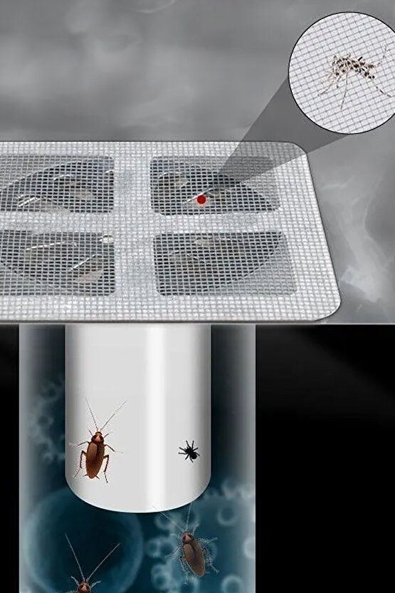 5 Adet Yapışkanlı Banyo Gider Koruyucu Saç Toplayıcı – Gider Böcek Koruyucu Gider Süzgeci