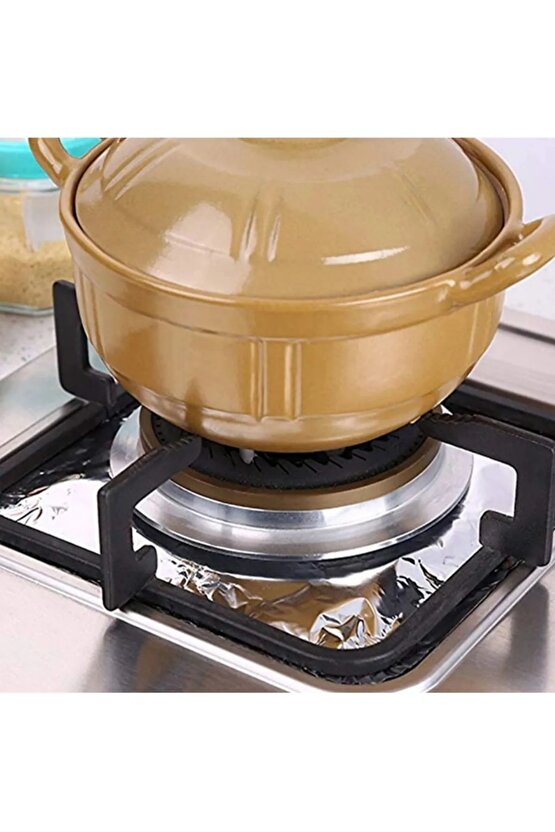 10 Adet Ocak Üstü Koruyucu Leke Önle Isıya Dayanıklı Ocak Izgara Koruyucu Folyo