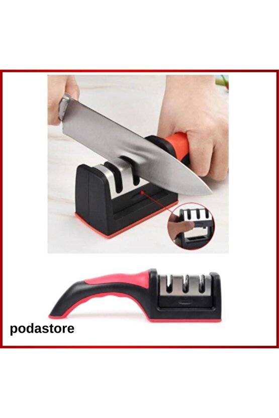 3 Açılı Pratik Bıçak Bileyici – Şeflere Yakışır Keskinlik!