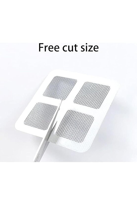 trendymr Gider Süzgeci, Yapışkanlı Tül Filtre, 10lu Paket, Saç ve Atık Önleyici Life 117195