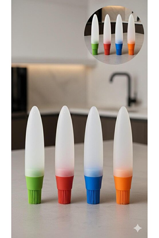 Silikon Yağ Sürme Fırçası – Sıkmalı Pratik Kullanım - YUMURTA FIRÇASI