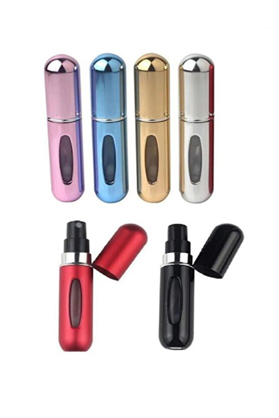 2 ADET Mini Dolabilir Cep Küçük Boş Taşınabilir Parfüm Şişesi Kadın Parfüm Erkek Parfüm Şişesi