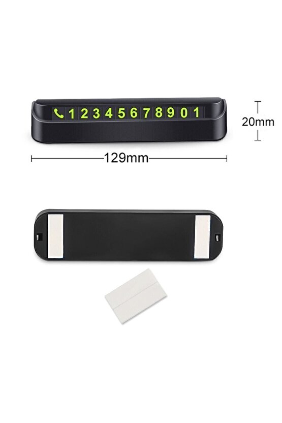 Araç Numaratör Torpido Üzeri Park Telefon Numaratörü