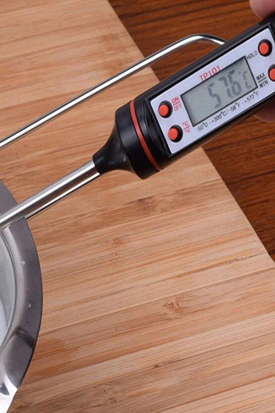 Sıvı Gıda Mutfak Termometresi Daldırma Tipi Tepeyüzbir 