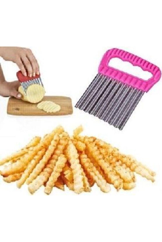 Pratik Patates Meyve Sebze Doğrama Dilimleme Cips Bıçağı
