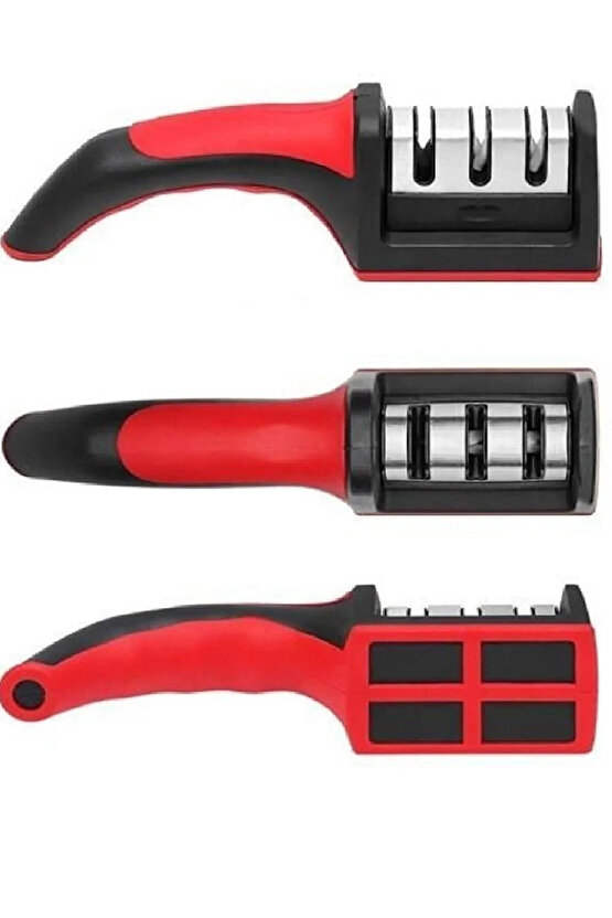 Profosyonel Bıçak Bileme Aleti 3 Açılı Elmas Seramik Çelik Evde Bıçak Satır Bileyleme Aparatı