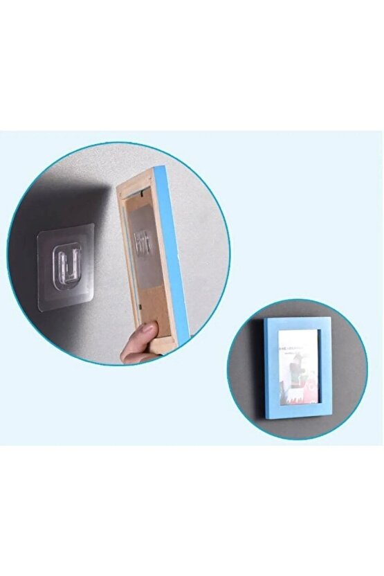 Geçmeli Klips Eşya Sabitleme Askısı 5 SET(ŞEFFAF)