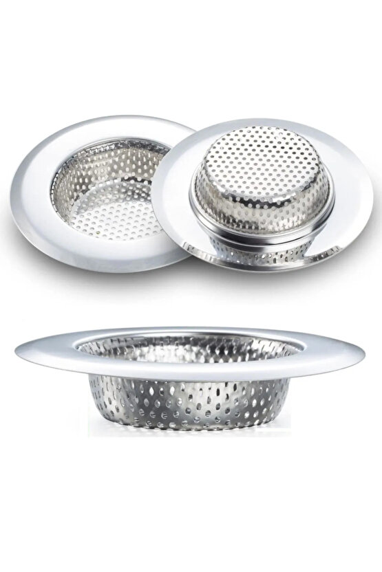Paslanmaz Çelik Lavabo Süzgeci – 7.5 cm Metal 1 CN