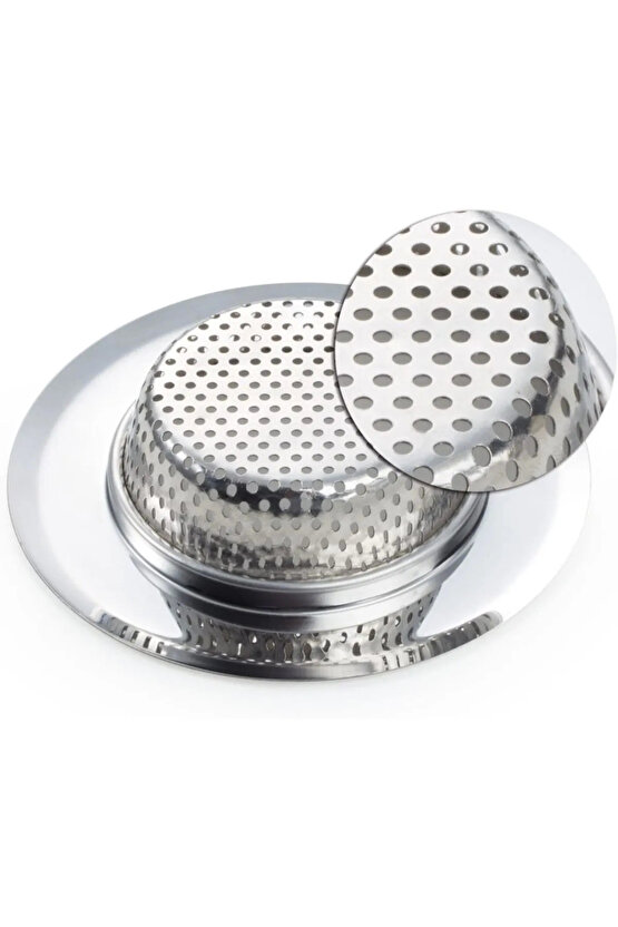 Paslanmaz Çelik Lavabo Süzgeci – 7.5 cm Metal 1 CN