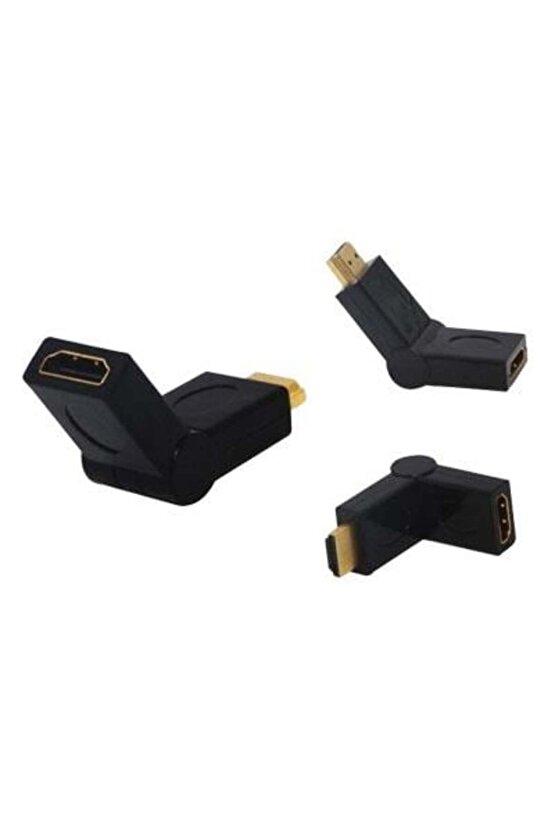 HDMI Erkek Dişi L Tip Ara Oynar Başlık